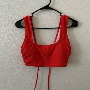 Orange bathing suit top